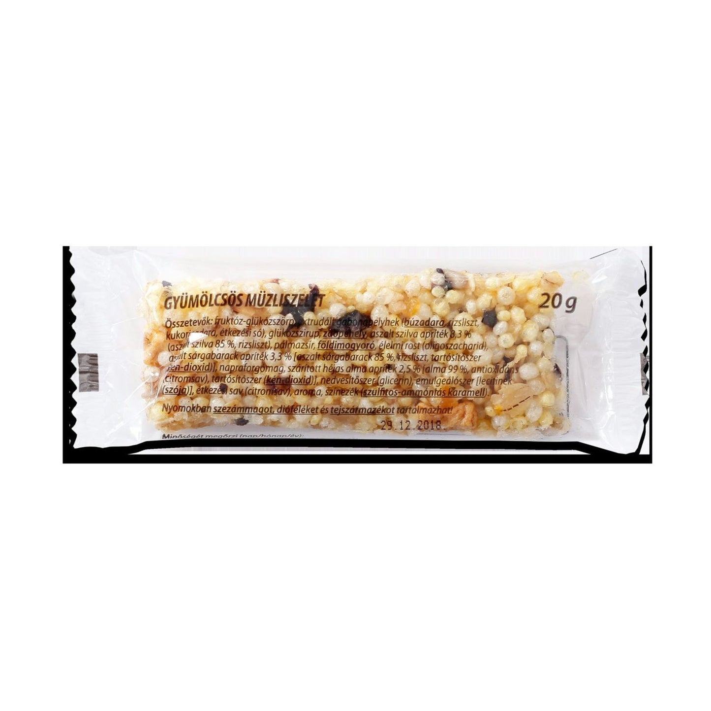Gyümölcsös müzli szelet 120x20g