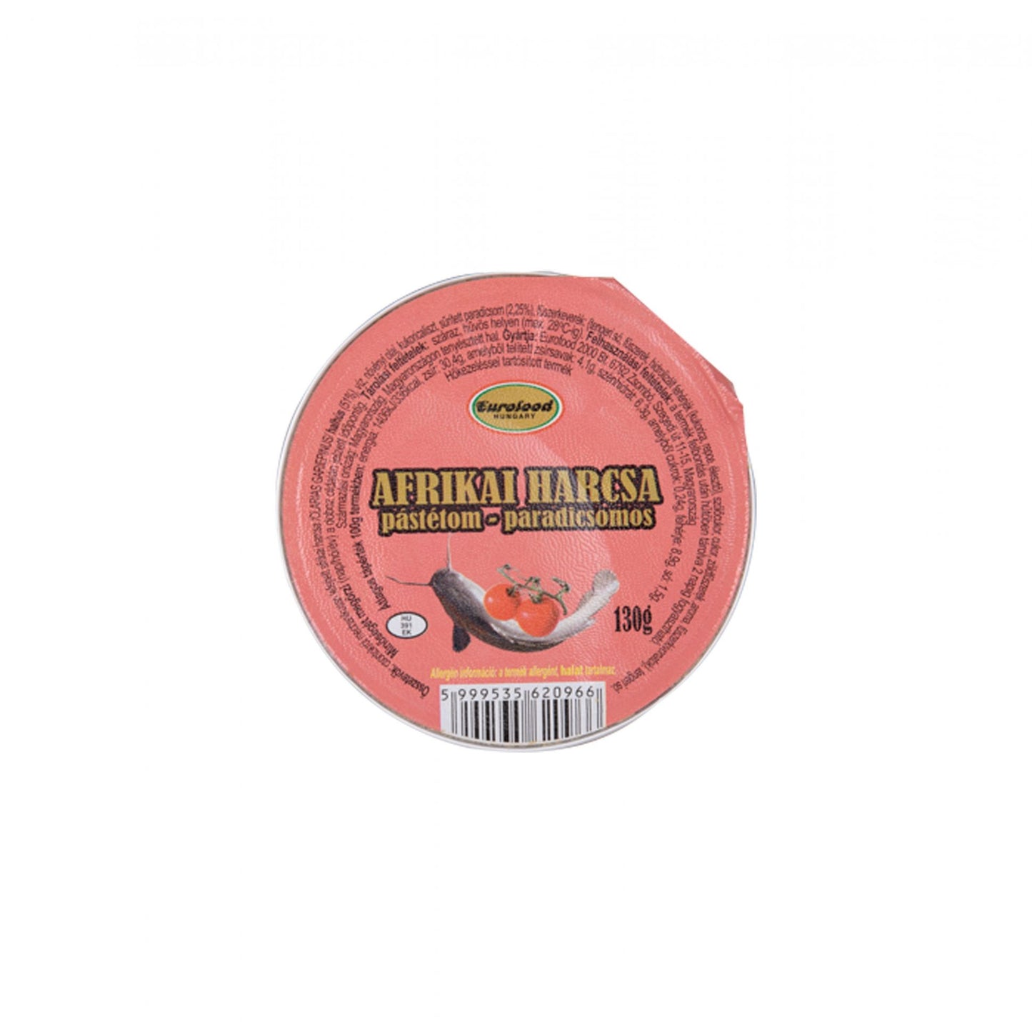 Eurofood paradicsomos afrikai harcsapástétom 130g