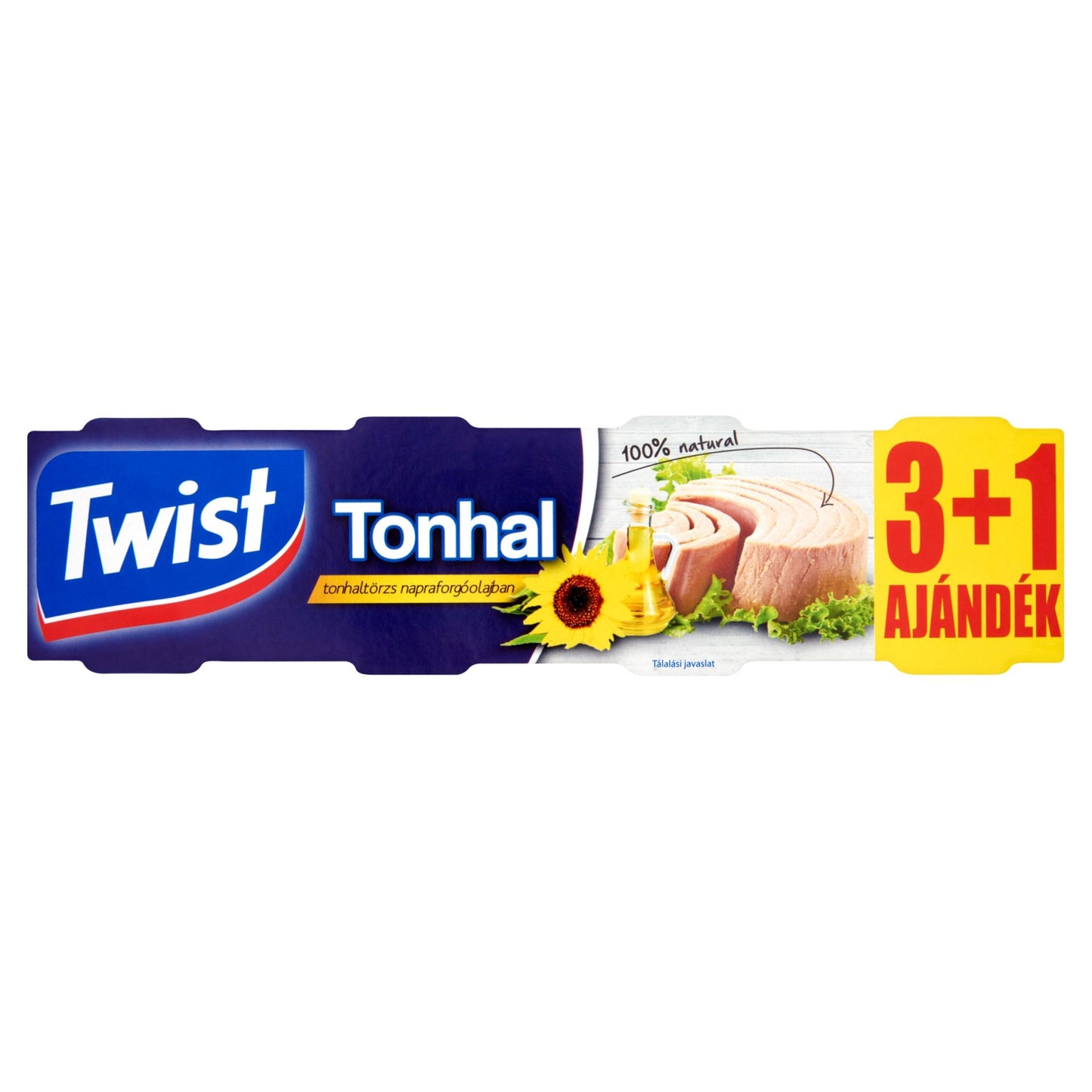 Twist tonhal törzs növényi olajban 3+1 4x80g