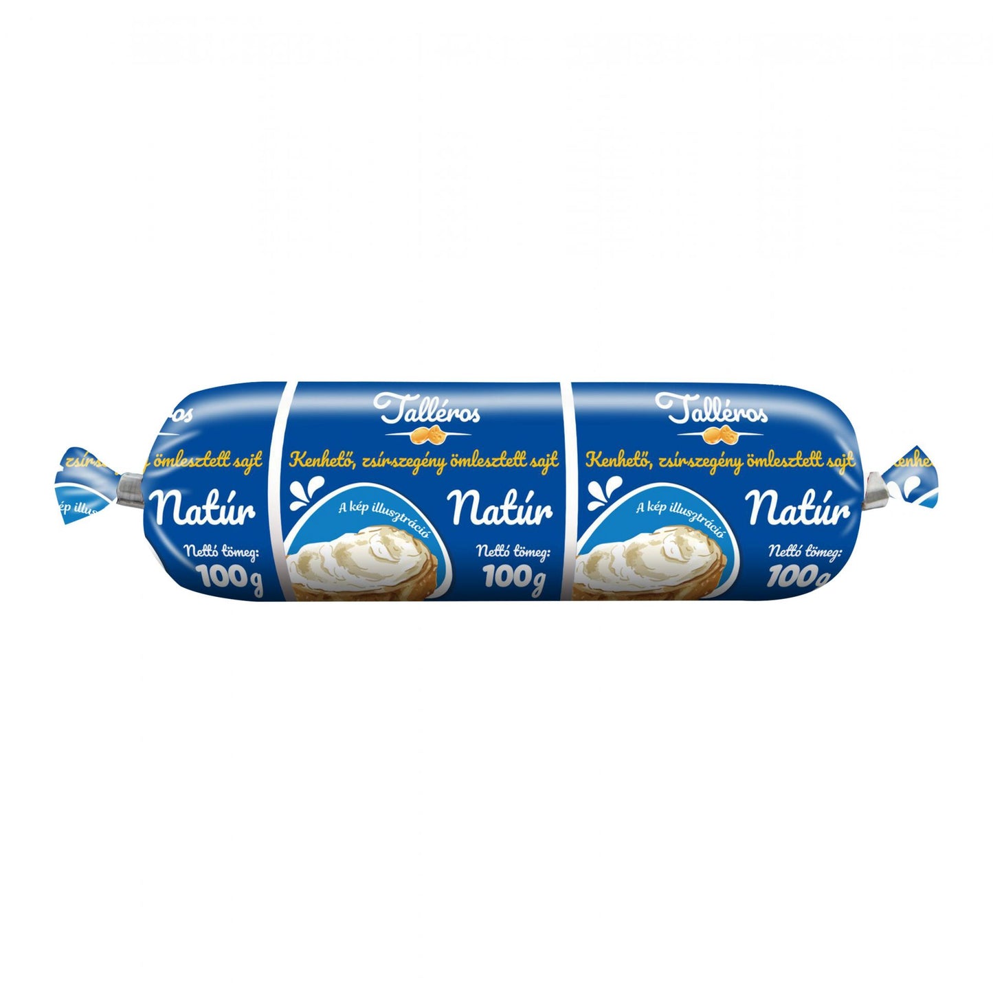 Talléros natúr félzsíros ömlesztett tömlős sajt 100g