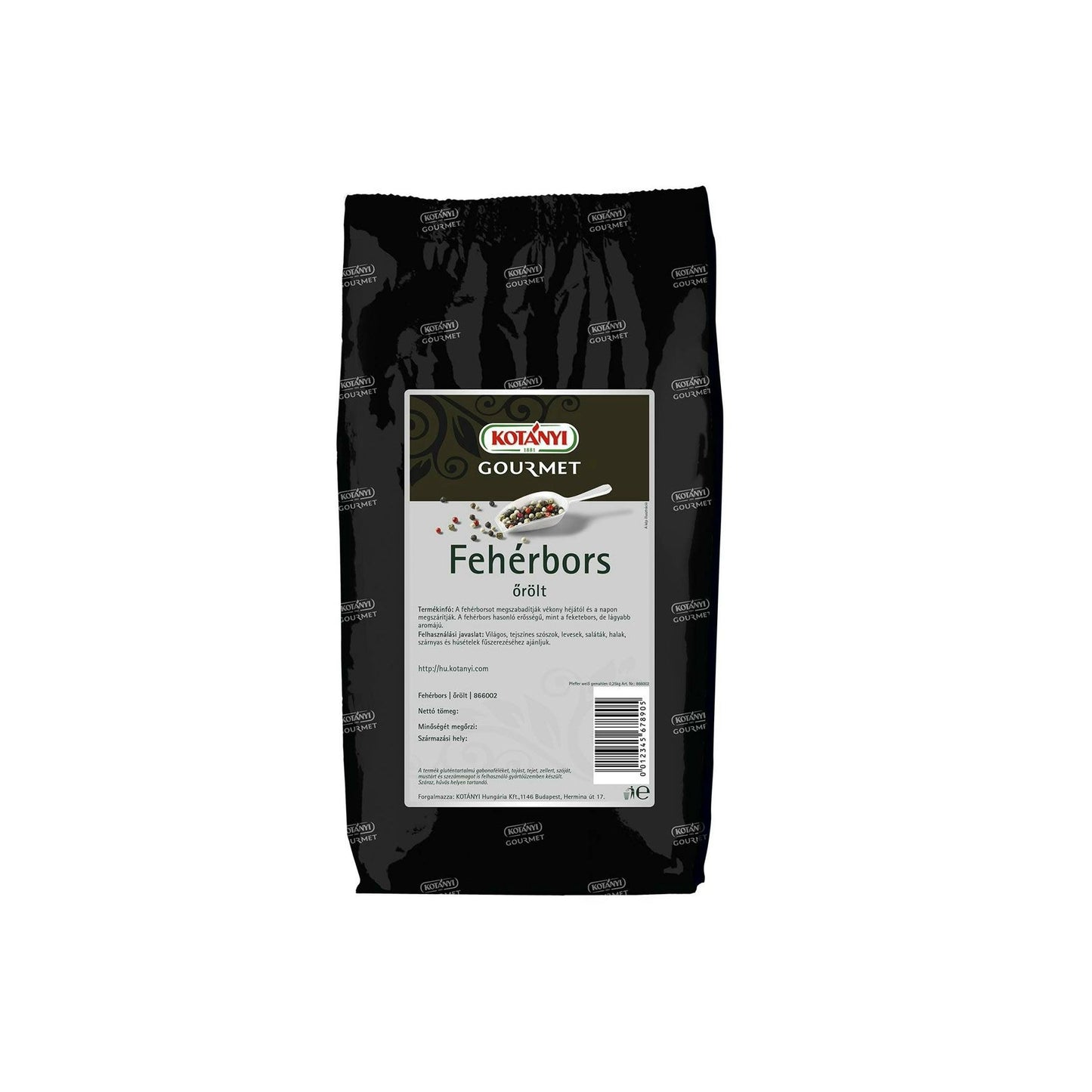 Kotányi fehérbors őrölt 250g