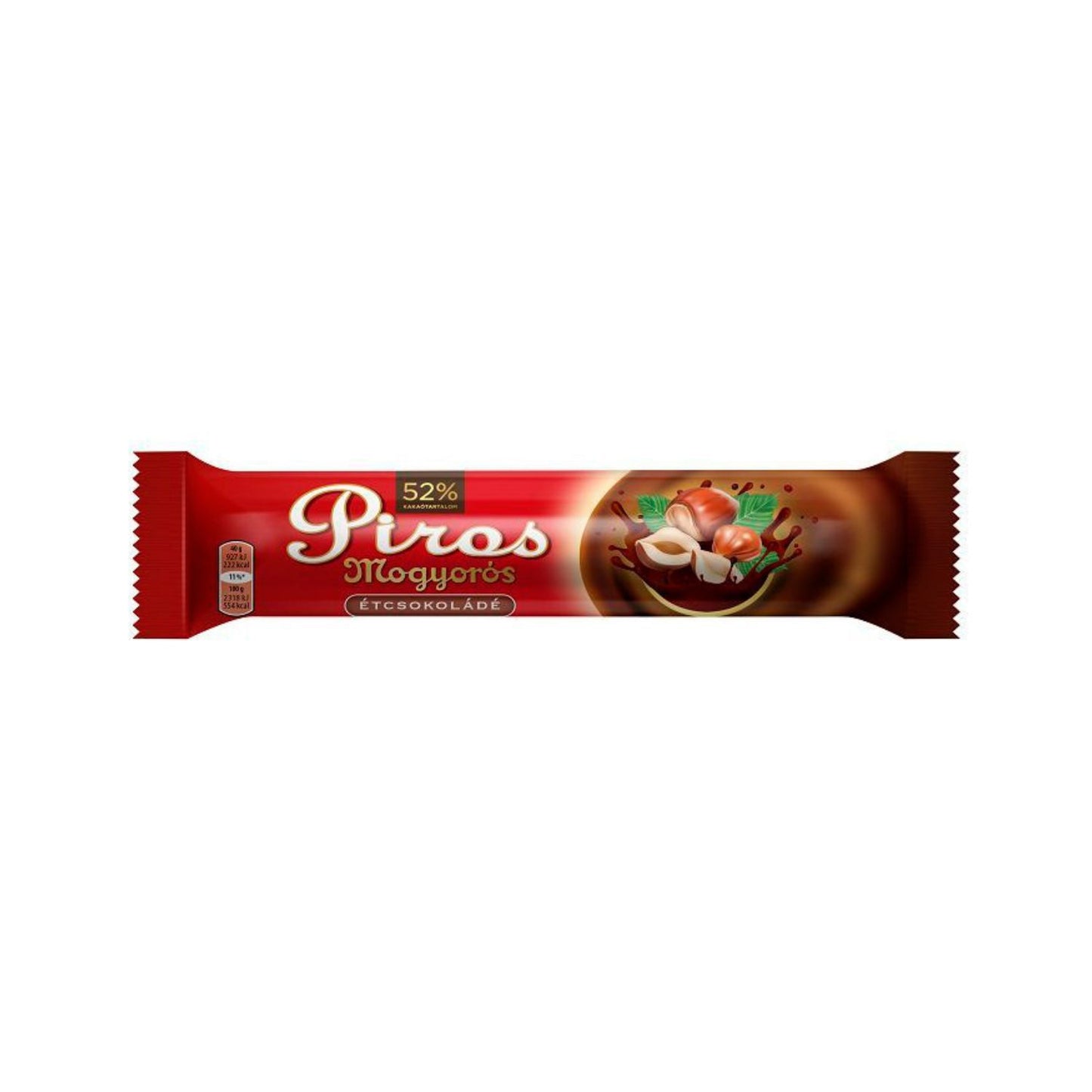 Piros mogyorós étcsokoládé 35g