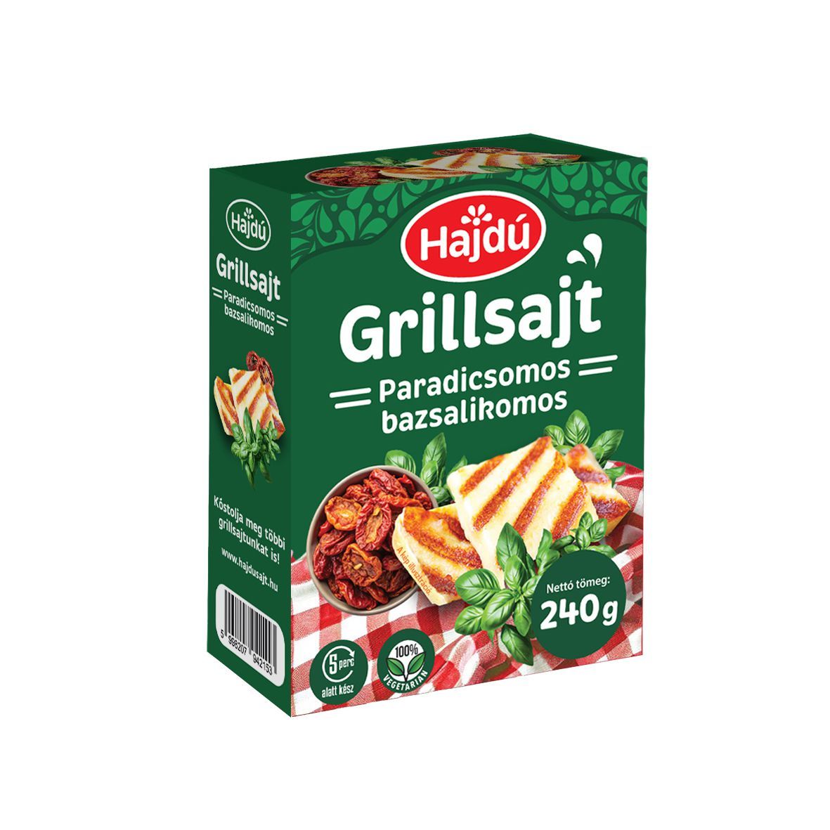 Hajdú paradicsomos-bazsalikomos grillsajt 240g