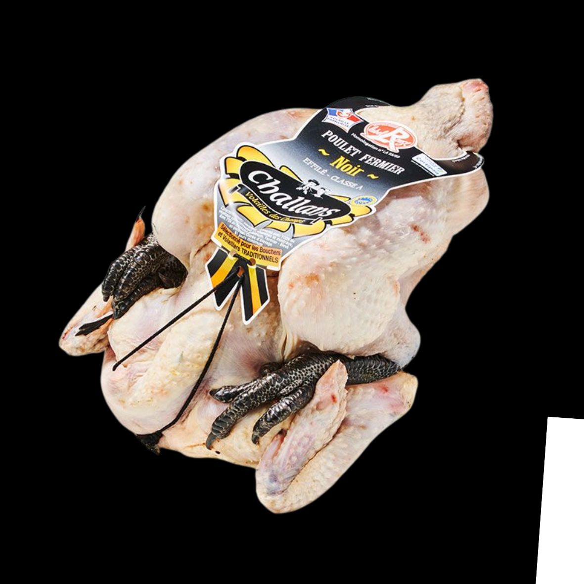 Landes-i fekete lábú tanyasi csirke 2/2,2kg, 81napig nevelt,zsigerelt