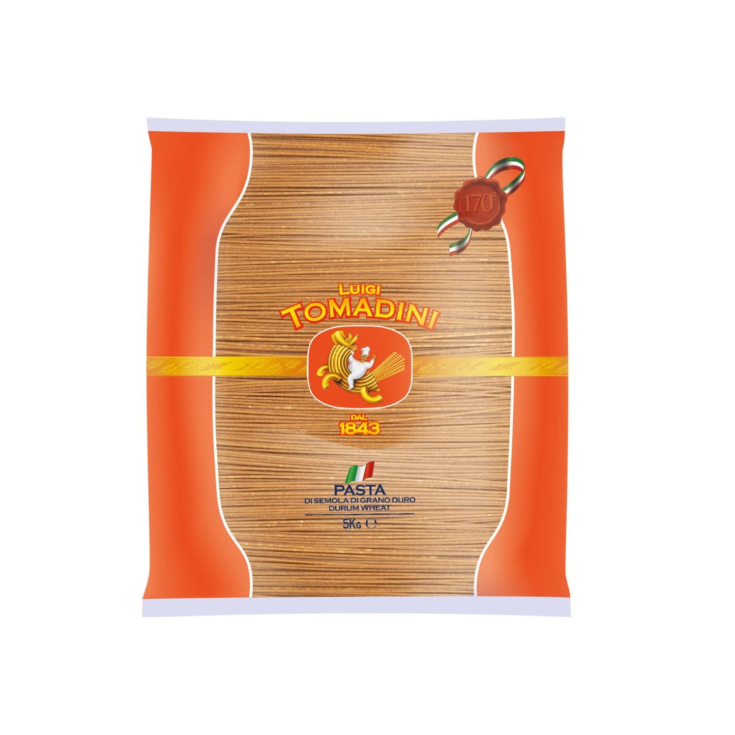 Tomadini teljes kiőrlésű spagetti tészta 5kg