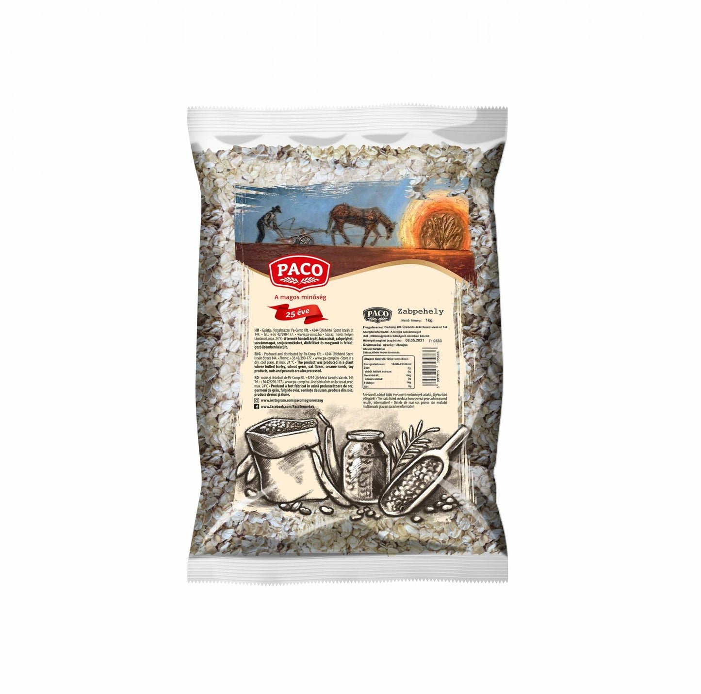Zabpehely 1kg