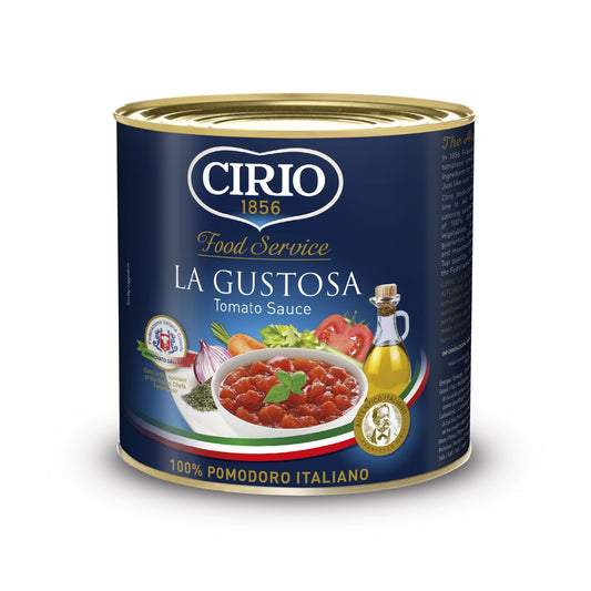 Cirio La Gustosa fűszerezett paradicsom konzerv 2,55kg