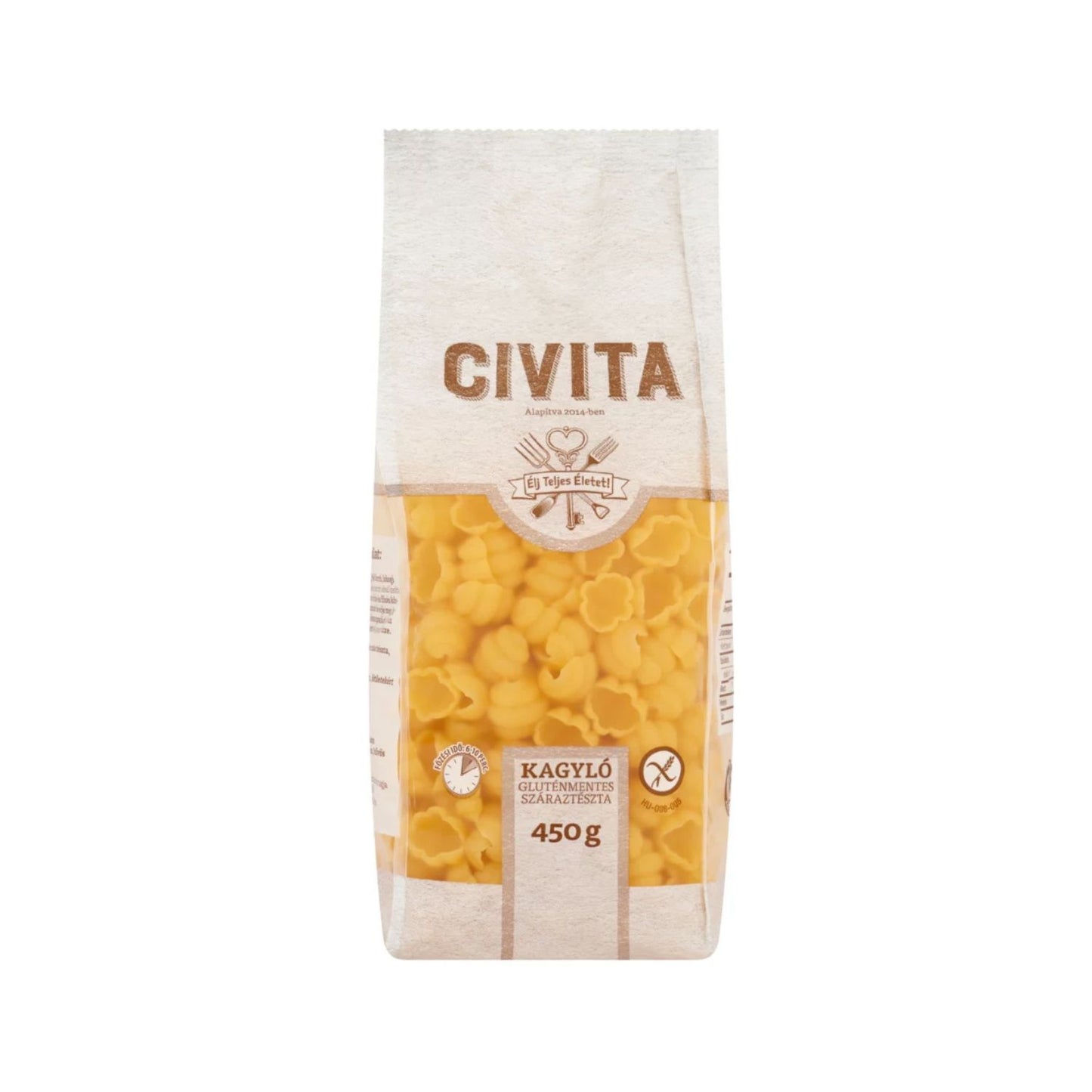 Civita gluténmentes kagyló tészta 450g