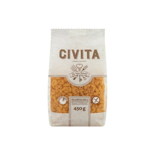 Civita gluténmentes szarvacska tészta 450g