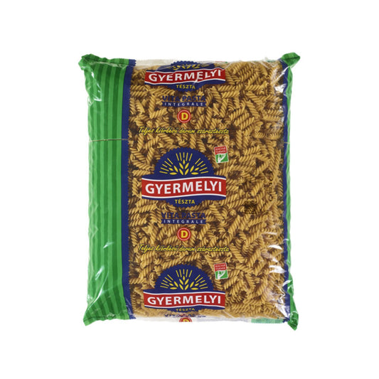 Gyermelyi teljes kiörlésű orsó tészta 5kg