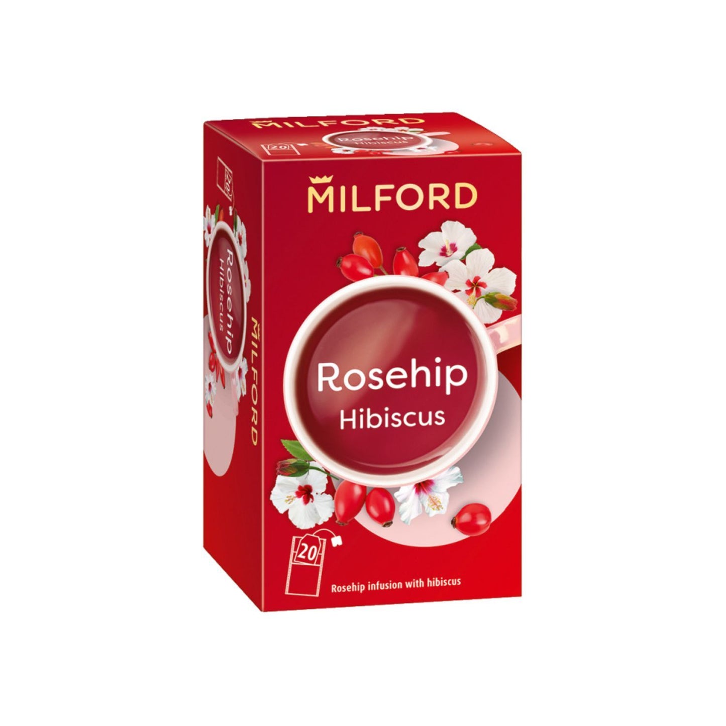 Milford csipkebogyó hibiszkusszal tea 20x2,5g