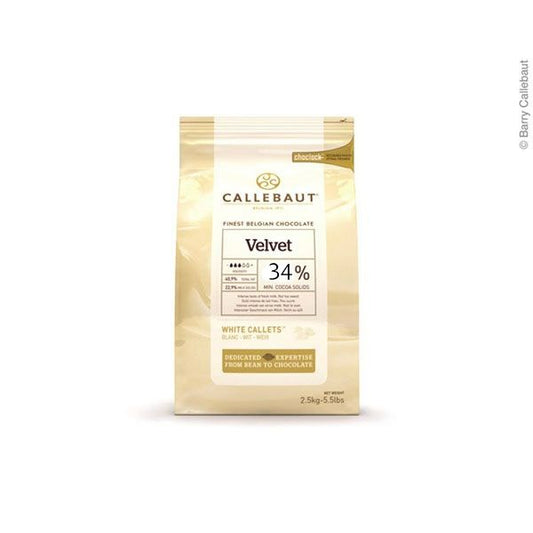 Callebaut velvet white fehér csokoládé pasztilla 32% 2,5kg