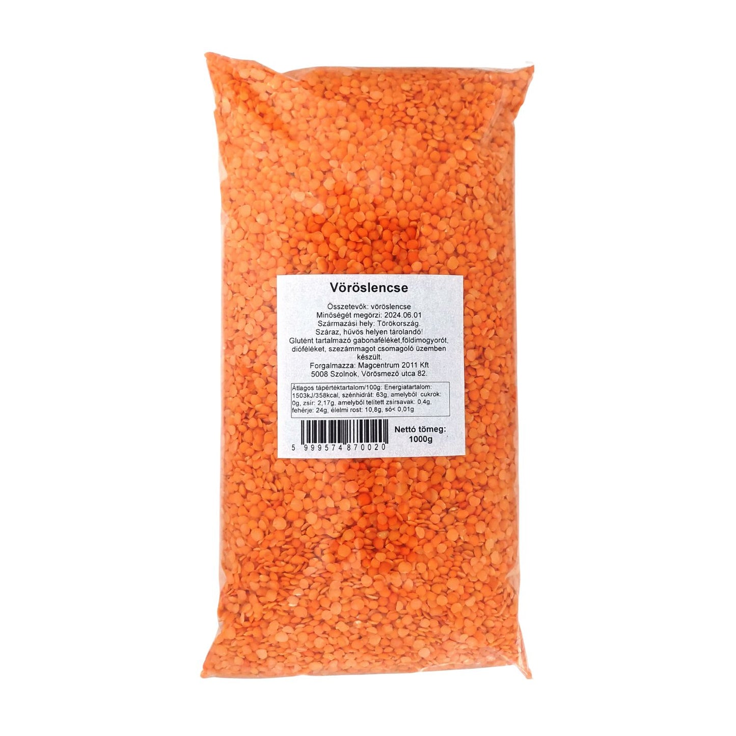Étkezési vöröslencse 1kg