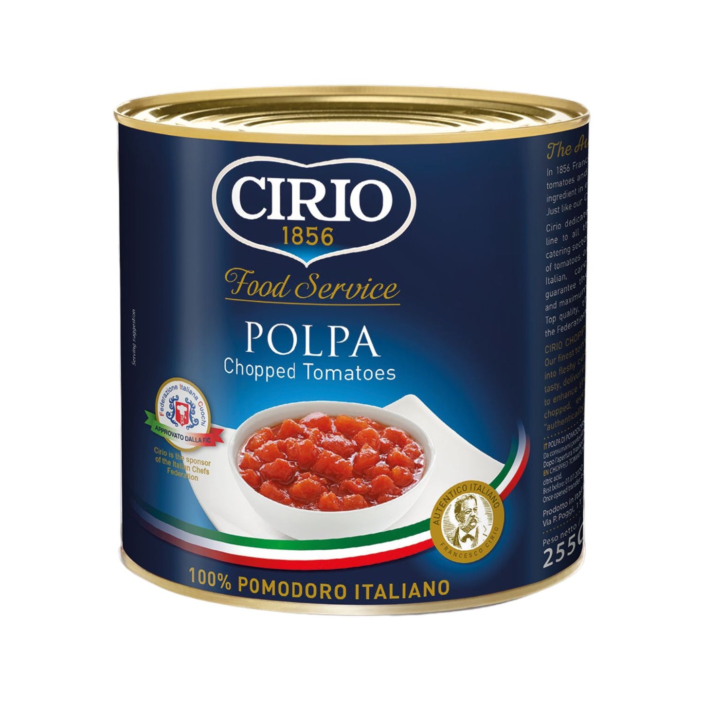 Cirio paradicsomkonzerv hámozott aprított 2500g/1650g